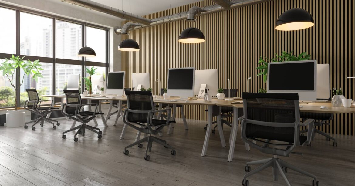 interior of modern office room 3d rendering 6VYRS88 1 - namještaj Podgorica, Crna Gora